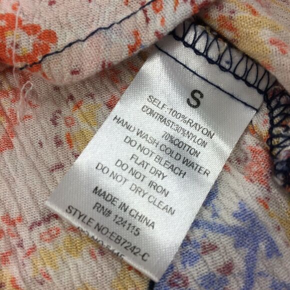 Elodie Crochet Back Tank Size Small Womens Patchwork Boho Style Top S - Picture 4 of 6